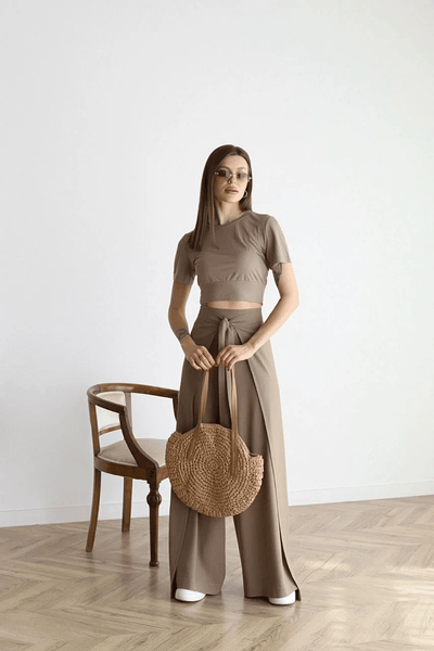 Ambre | Pantalon en lin à jambes larges