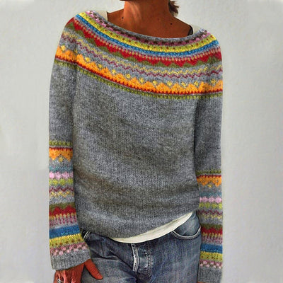 KIRRA - PULL EN MAILLE RÉTRO POUR FEMME
