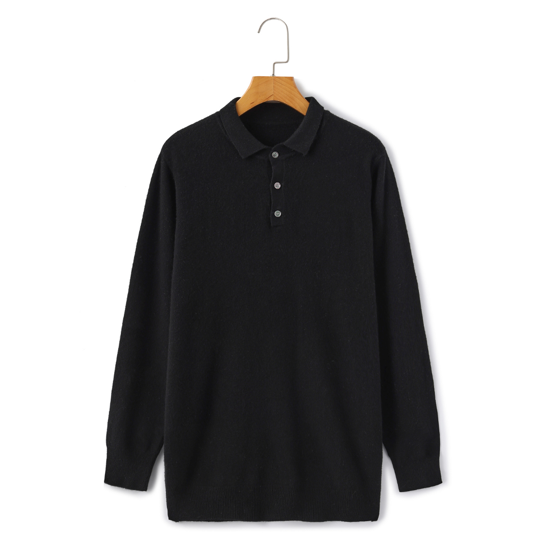 VALENTINO™ | Polo 100% Cachemire à Manches Longues