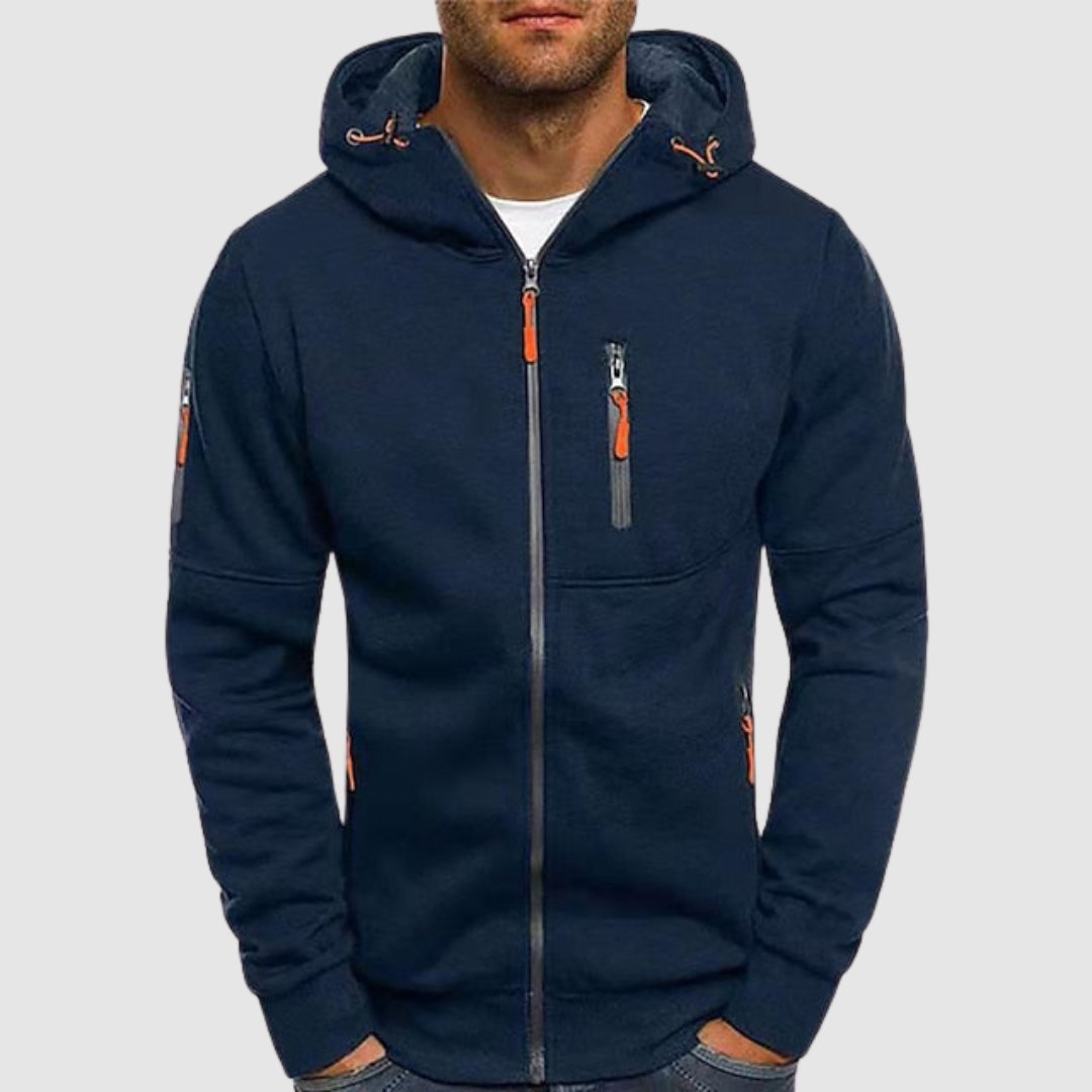 VINCENZO | SWEAT À CAPUCHE AVEC ZIP