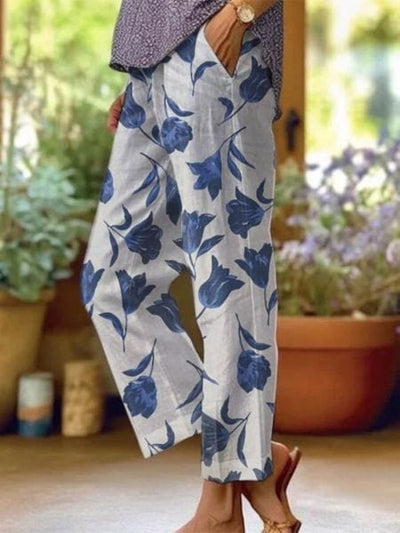 Solène｜Pantalons floraux d'été