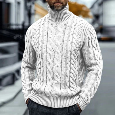 Harald™ - Pull à col roulé vintage torsadé