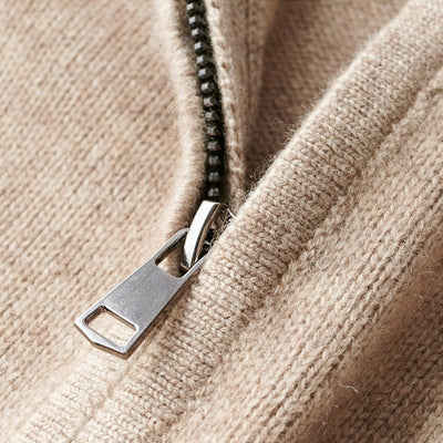 Vida - pull à col zippé quart