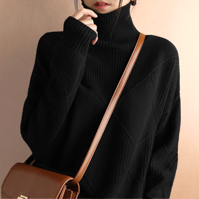 Chunky Lotus™ - MAGLIONE A COLLO ALTO