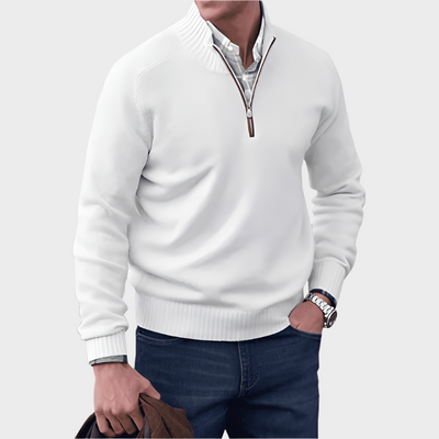 MALIK | PULL ÉLÉGANT À ZIP