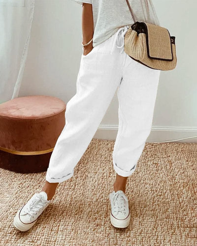 Livia | Pantalon En Lin Anti-Transpiration