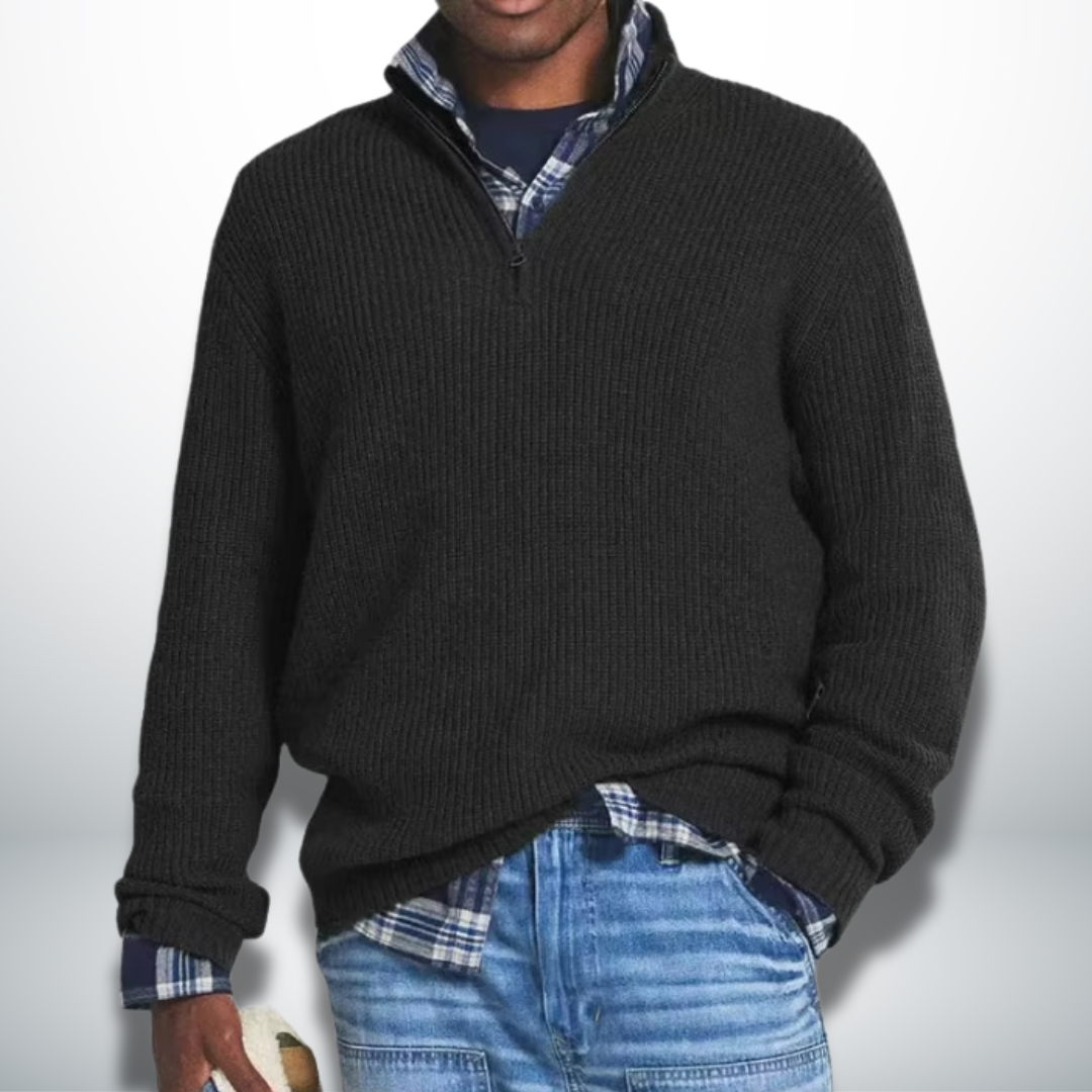 Caleb™ | Pull chaud avec col