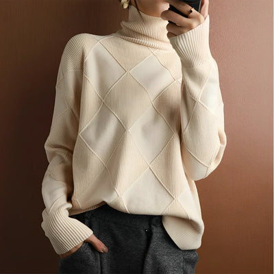 Chunky Lotus™ - MAGLIONE A COLLO ALTO