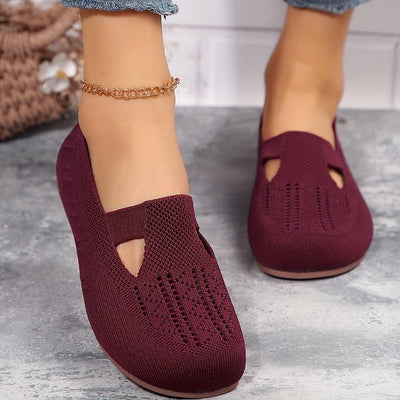 Elodie｜Chaussures plates tricotées pour femmes