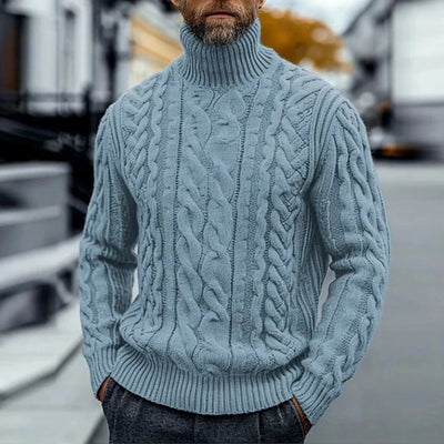 Harald™ - Pull à col roulé vintage torsadé