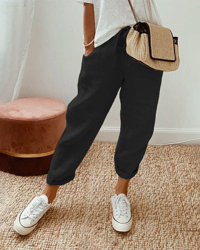Livia | Pantalon En Lin Anti-Transpiration