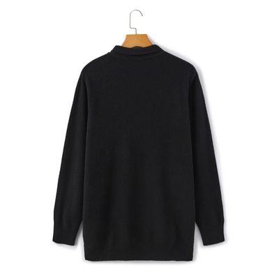 VALENTINO™ | Polo 100% Cachemire à Manches Longues