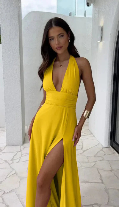 Loba | Robe sexy couleurs unies