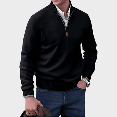 MALIK | PULL ÉLÉGANT À ZIP