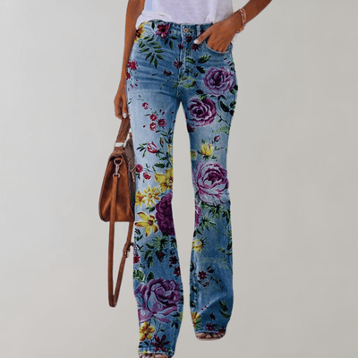 Frida｜Superbe pantalon évasé avec boutonnière