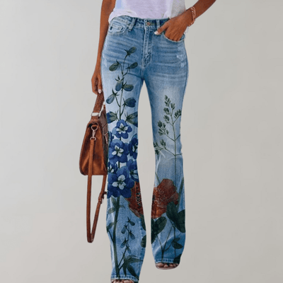 Frida｜Superbe pantalon évasé avec boutonnière