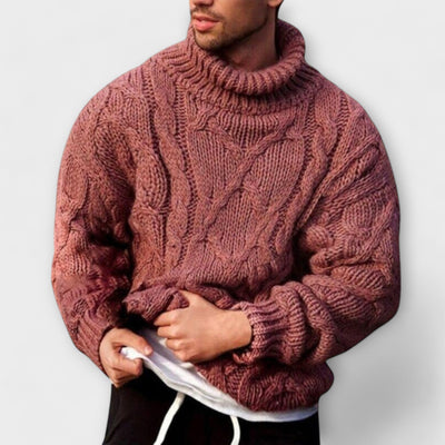 Victor - Pull en laine à col roulé d'hiver