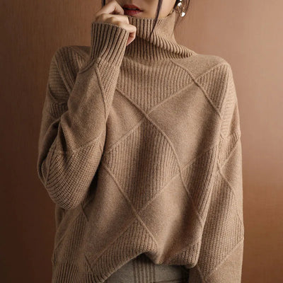 Chunky Lotus™ - MAGLIONE A COLLO ALTO