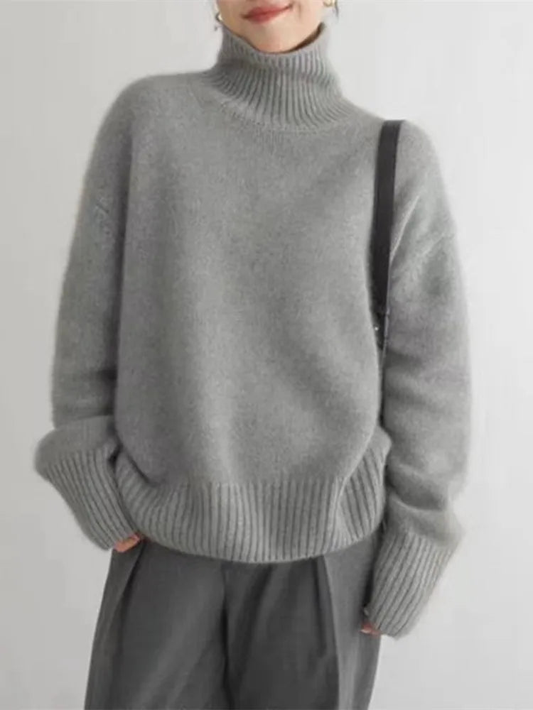 Linea Cashmere - Pull à col roulé
