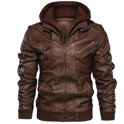 Séverin | Veste d'hiver en cuir pour hommes