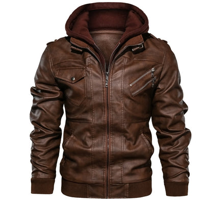Séverin | Veste d'hiver en cuir pour hommes