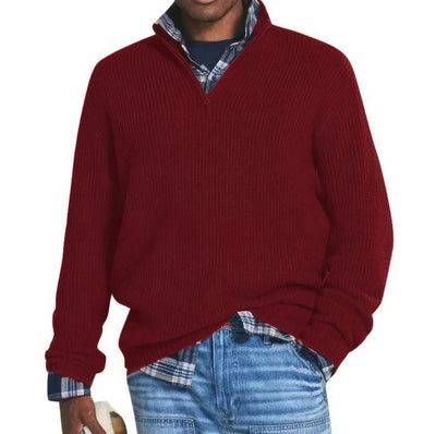 Finn | Pull Tricoté avec Zip pour Hommes