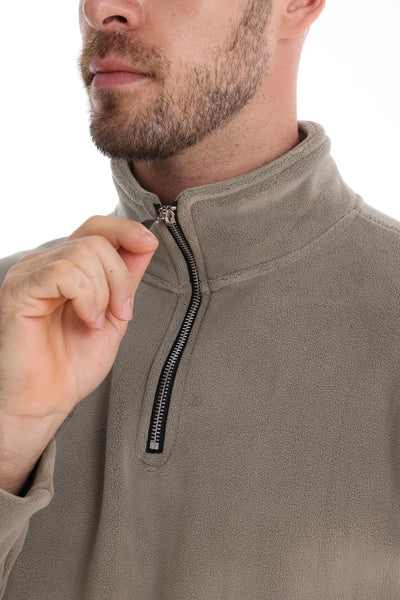 Joshua™ | Pull en polaire avec zip quart