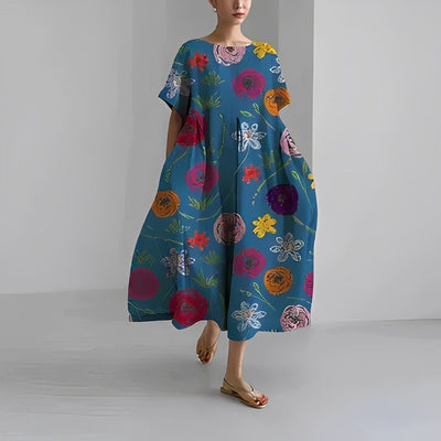 ROSE | ROBE FLORALE CONFORTABLE