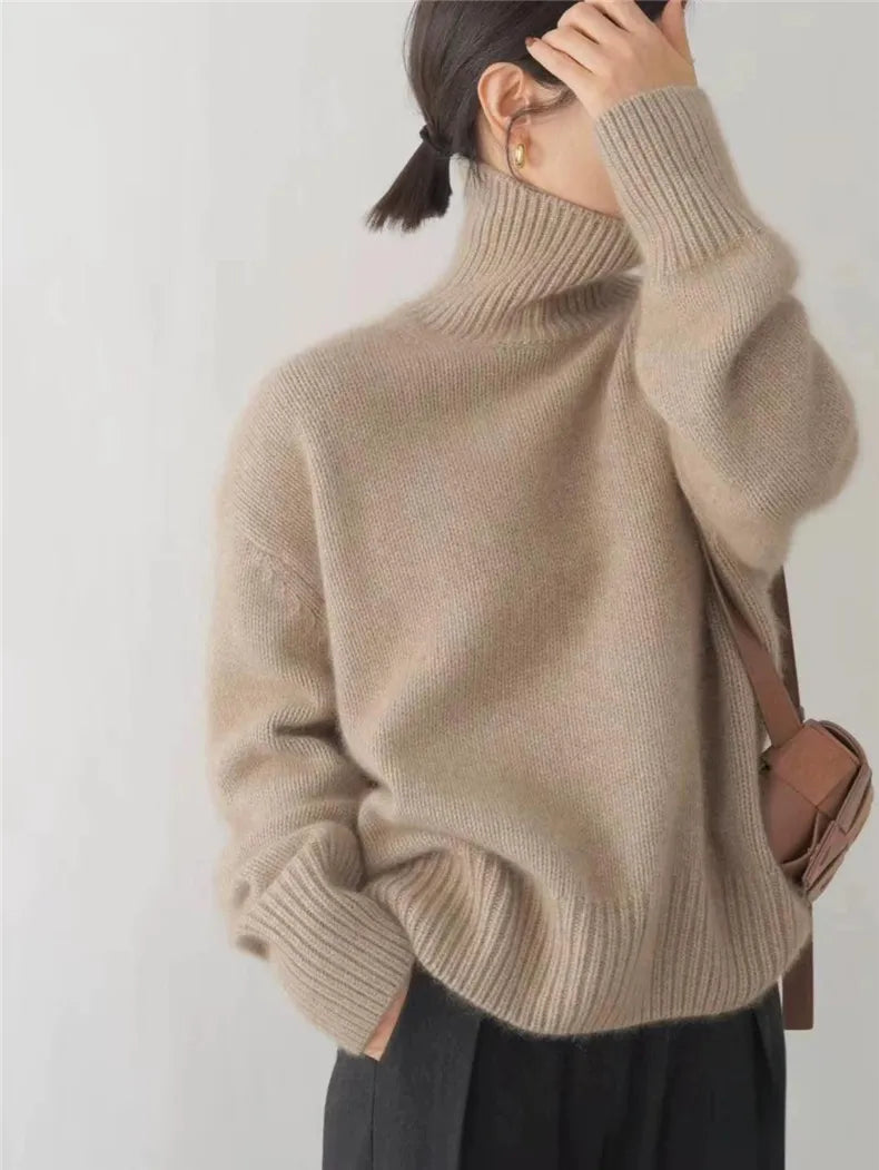 Linea Cashmere - Pull à col roulé