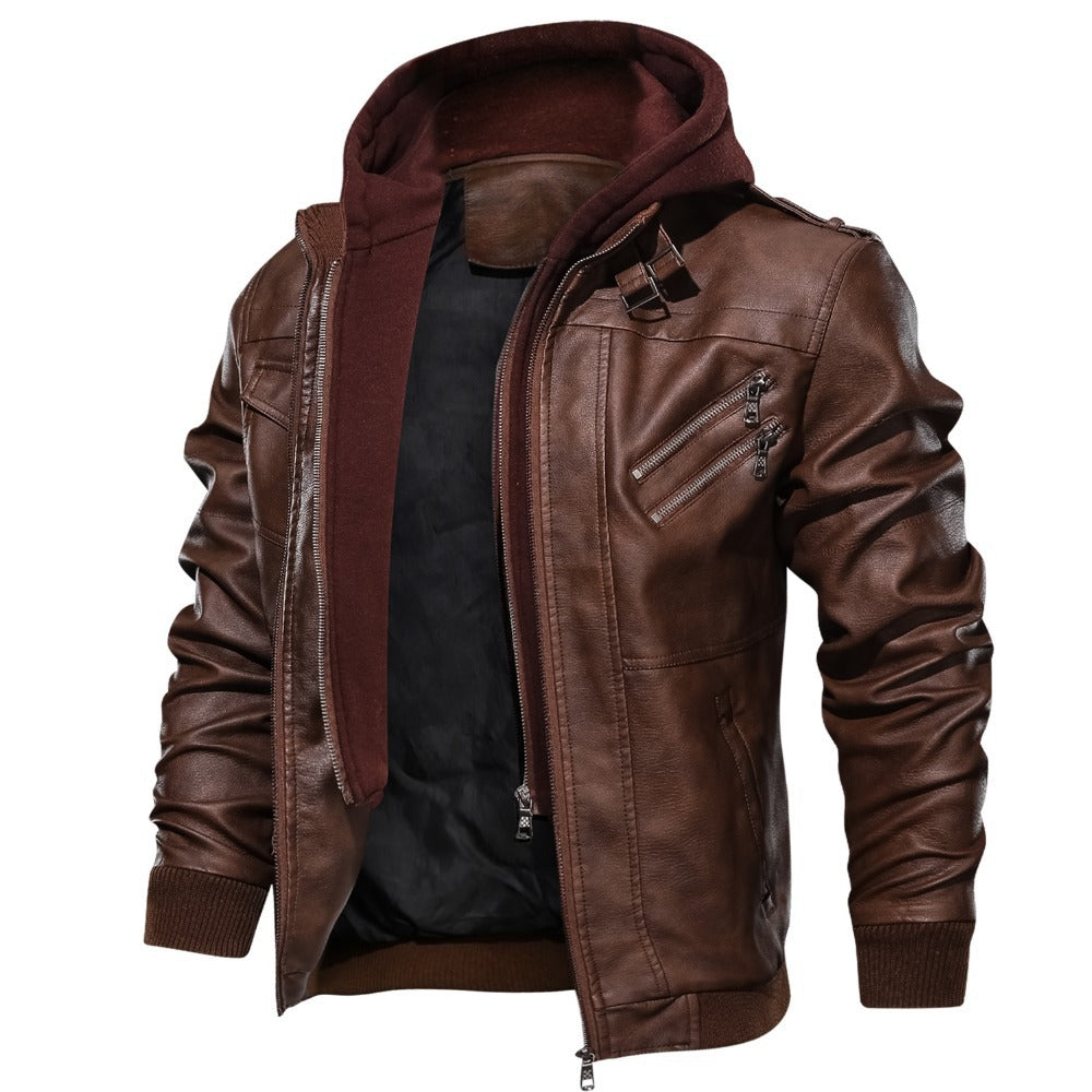 Séverin | Veste d'hiver en cuir pour hommes