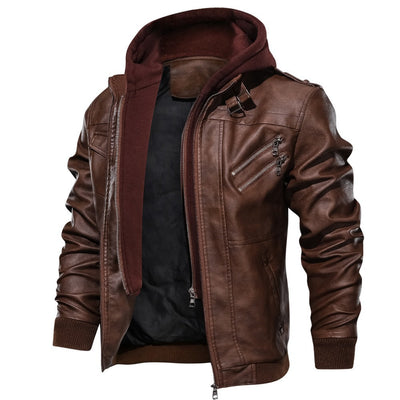 Séverin | Veste d'hiver en cuir pour hommes