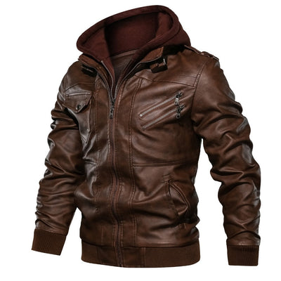 Séverin | Veste d'hiver en cuir pour hommes