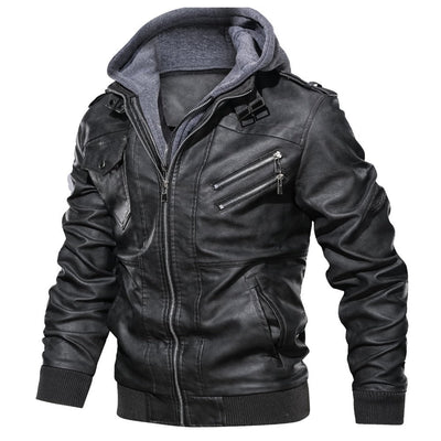 Séverin | Veste d'hiver en cuir pour hommes