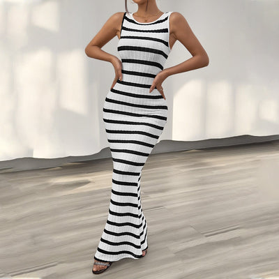 Séraphine | Robe à rayures slim