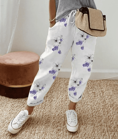 Zoé｜Pantalon élégant en coton et lin