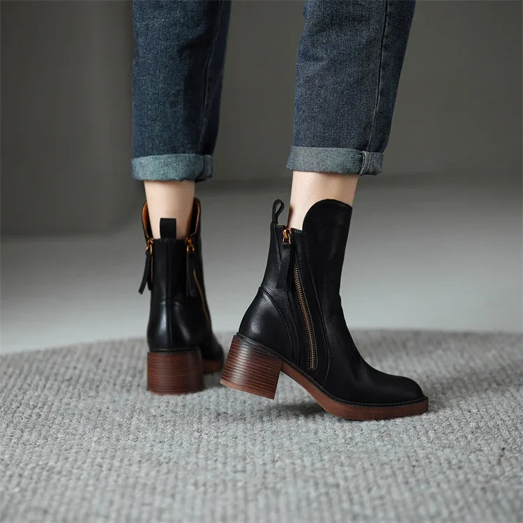 Isolde - Bottines en cuir