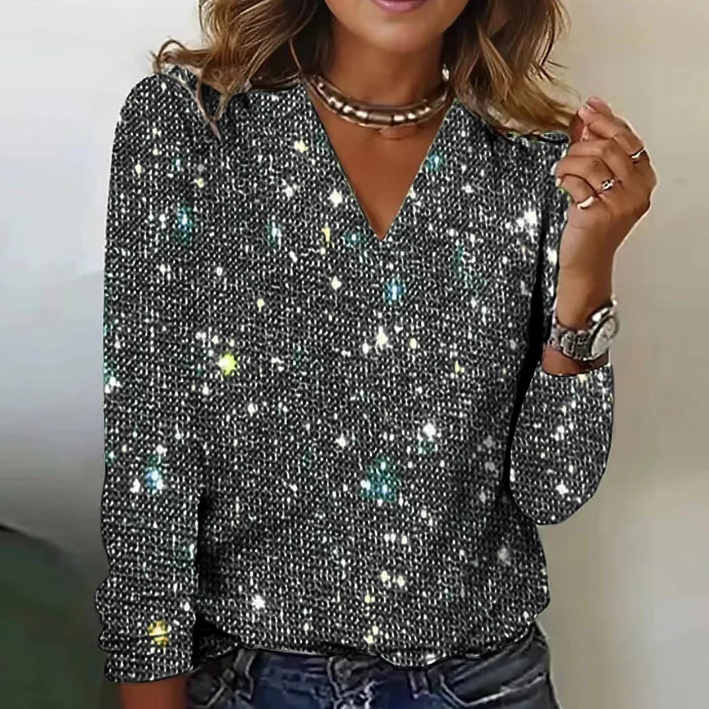 Monique™ - Top en paillettes