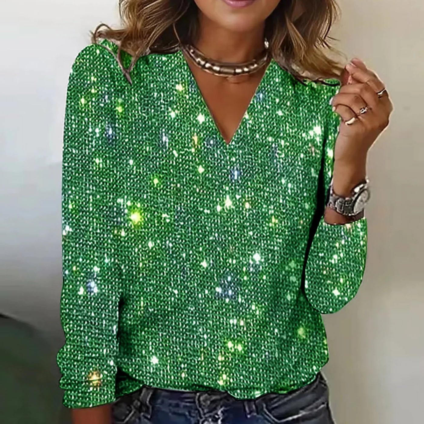 Monique™ - Top en paillettes