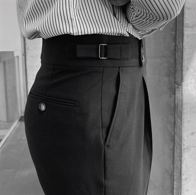 Edward™ - Pantalon Taille Haute - Bouclée