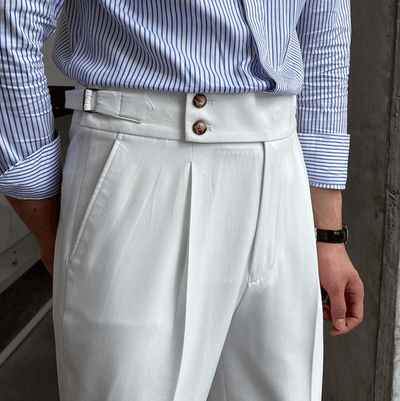 Edward™ - Pantalon Taille Haute - Bouclée