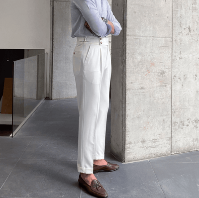 Edward™ - Pantalon Taille Haute - Bouclée