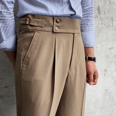 Edward™ - Pantalon Taille Haute - Bouclée