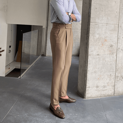 Edward™ - Pantalon Taille Haute - Bouclée