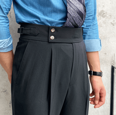 Edward™ - Pantalon Taille Haute - Bouclée