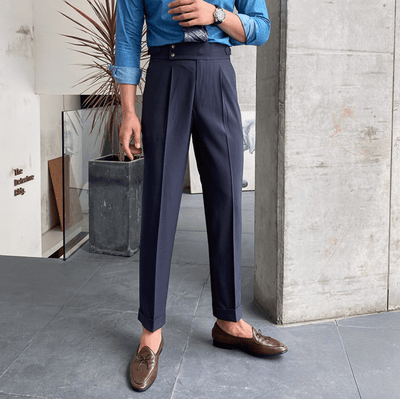 Edward™ - Pantalon Taille Haute - Bouclée