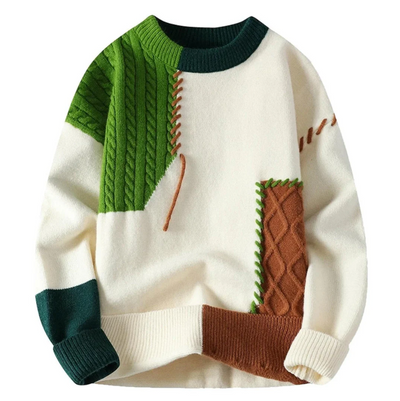 Bruno™ | Pull en patchwork en laine