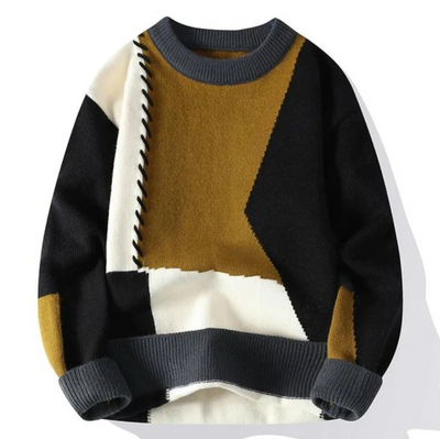 Bruno™ | Pull en patchwork en laine