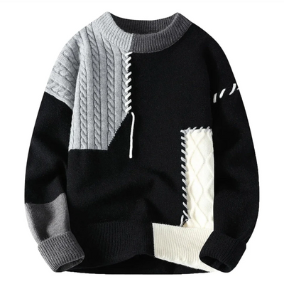 Bruno™ | Pull en patchwork en laine