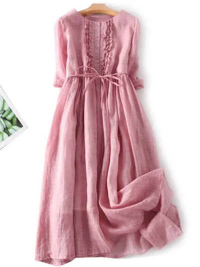 Pauline | Robe élégante en lin