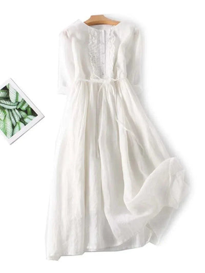 Pauline | Robe élégante en lin